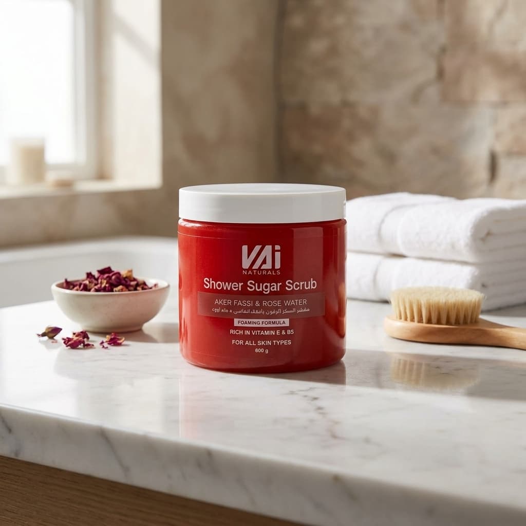 Aker Fassi and Rose Water Foaming Sugar Scrub - 1