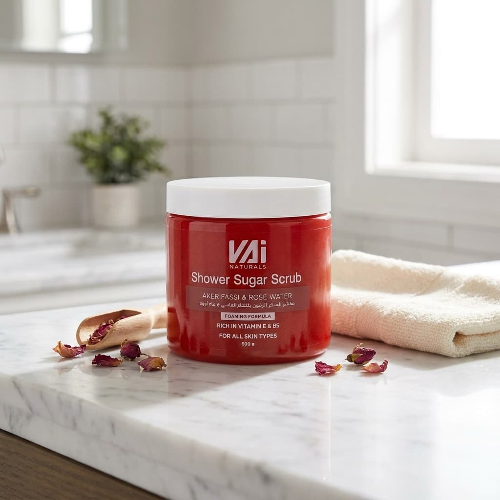 Aker Fassi & Rose Water Foaming Sugar Body Scrub - 1